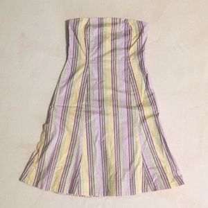 Strapless Striped Dress